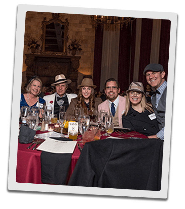 Phoenix Murder Mystery party guests at the table
